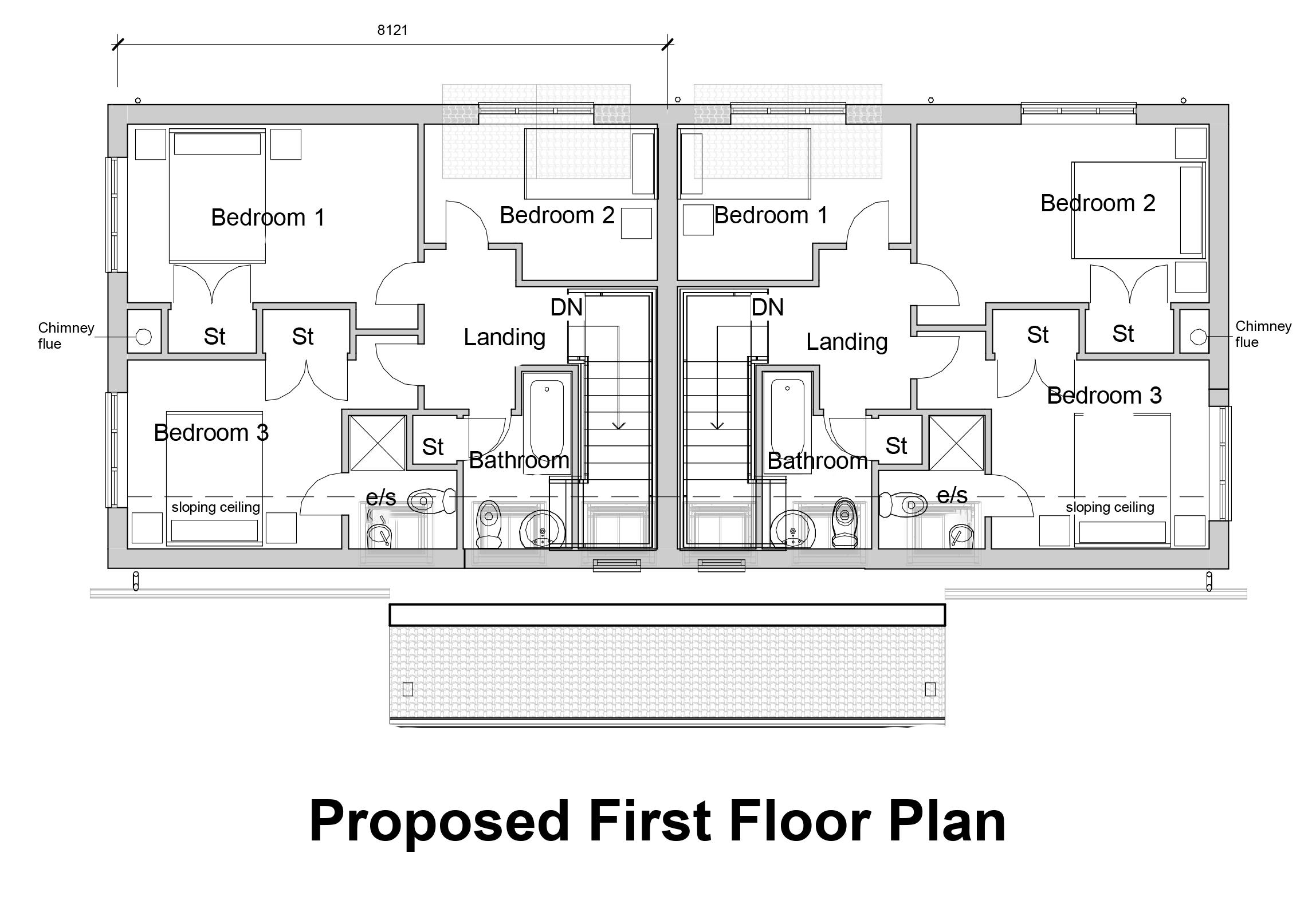 Lot: 92 - DEVELOPMENT SITE WITH CONSENT FOR A PAIR OF SEMI-DETACHED HOUSES - 